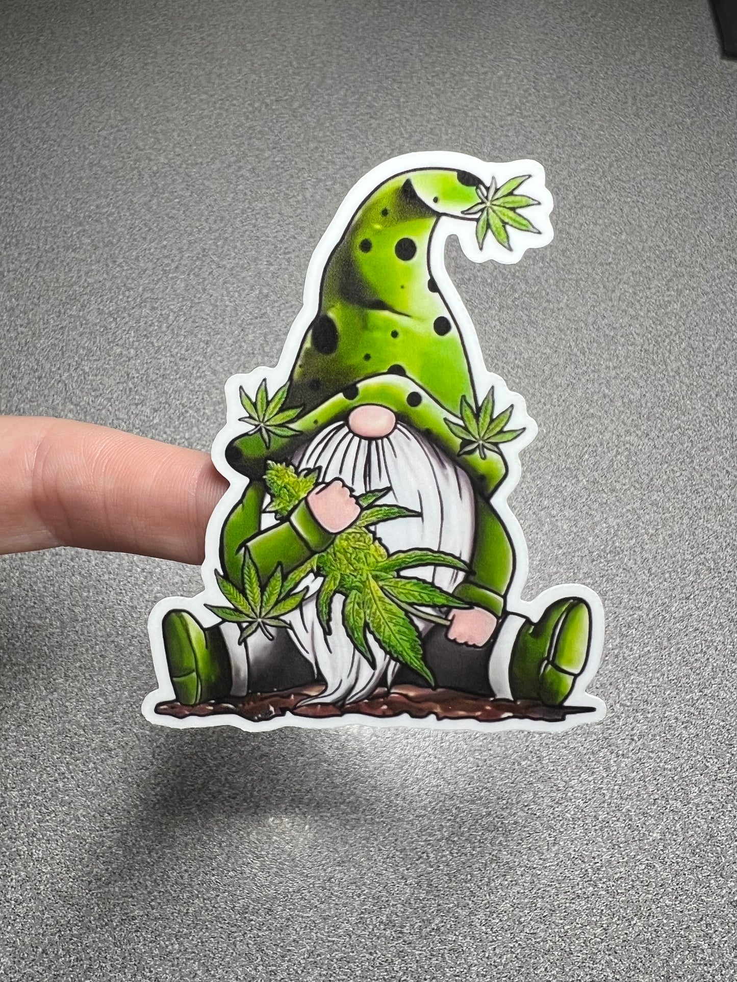 Marijuana Gnome Vinyl Sticker