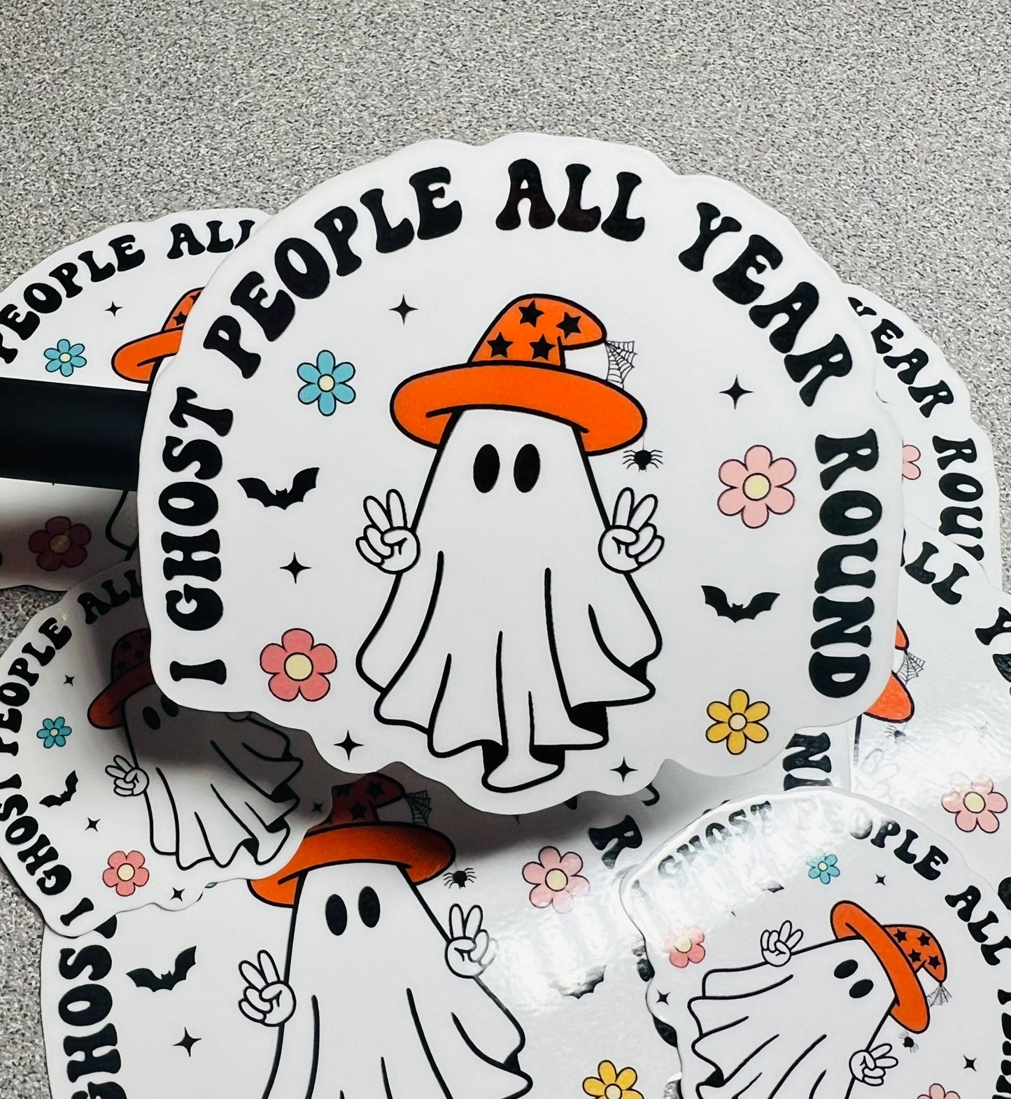 Ghost People All Year Vinyl Sticker