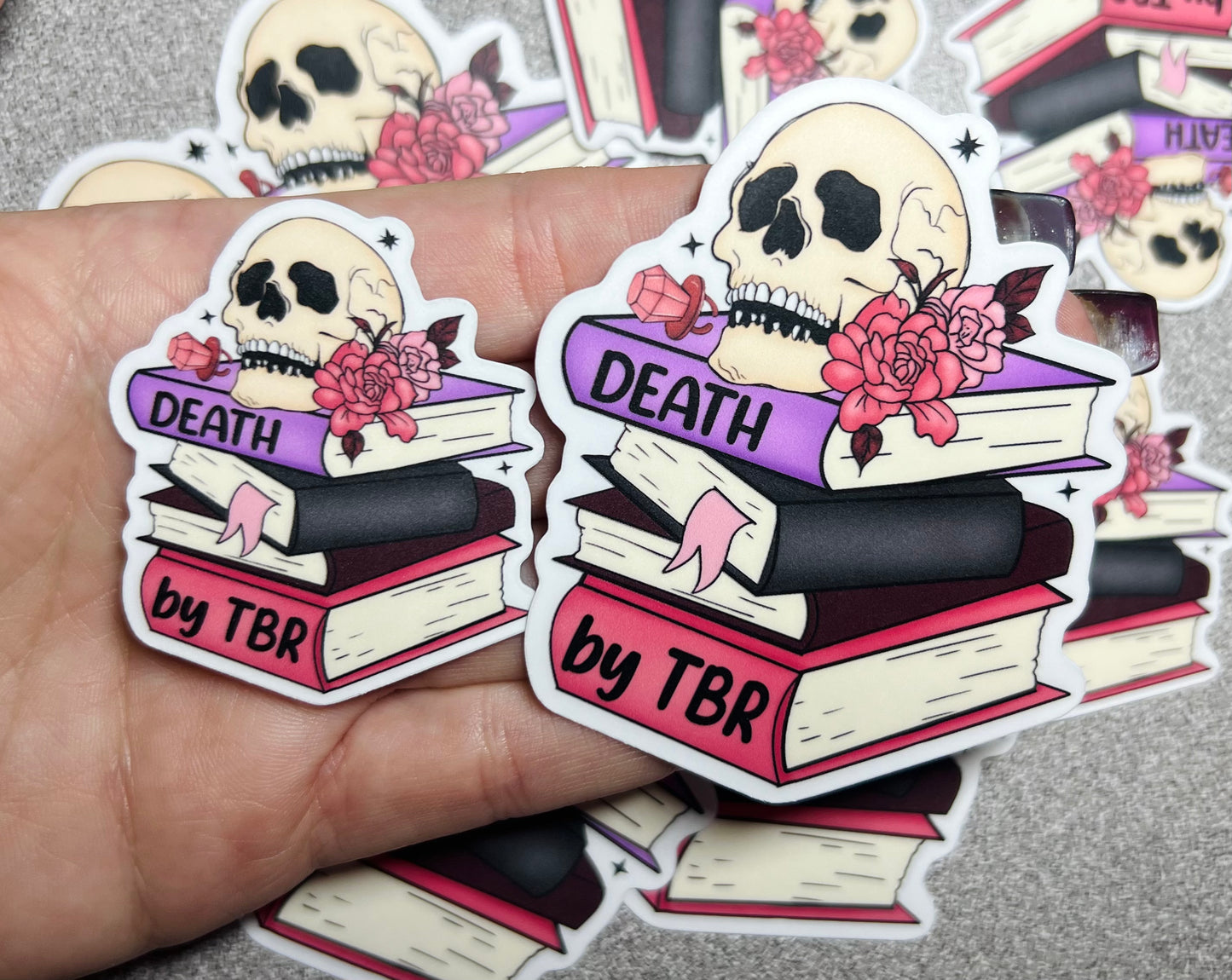Death by TBR Vinyl Sticker