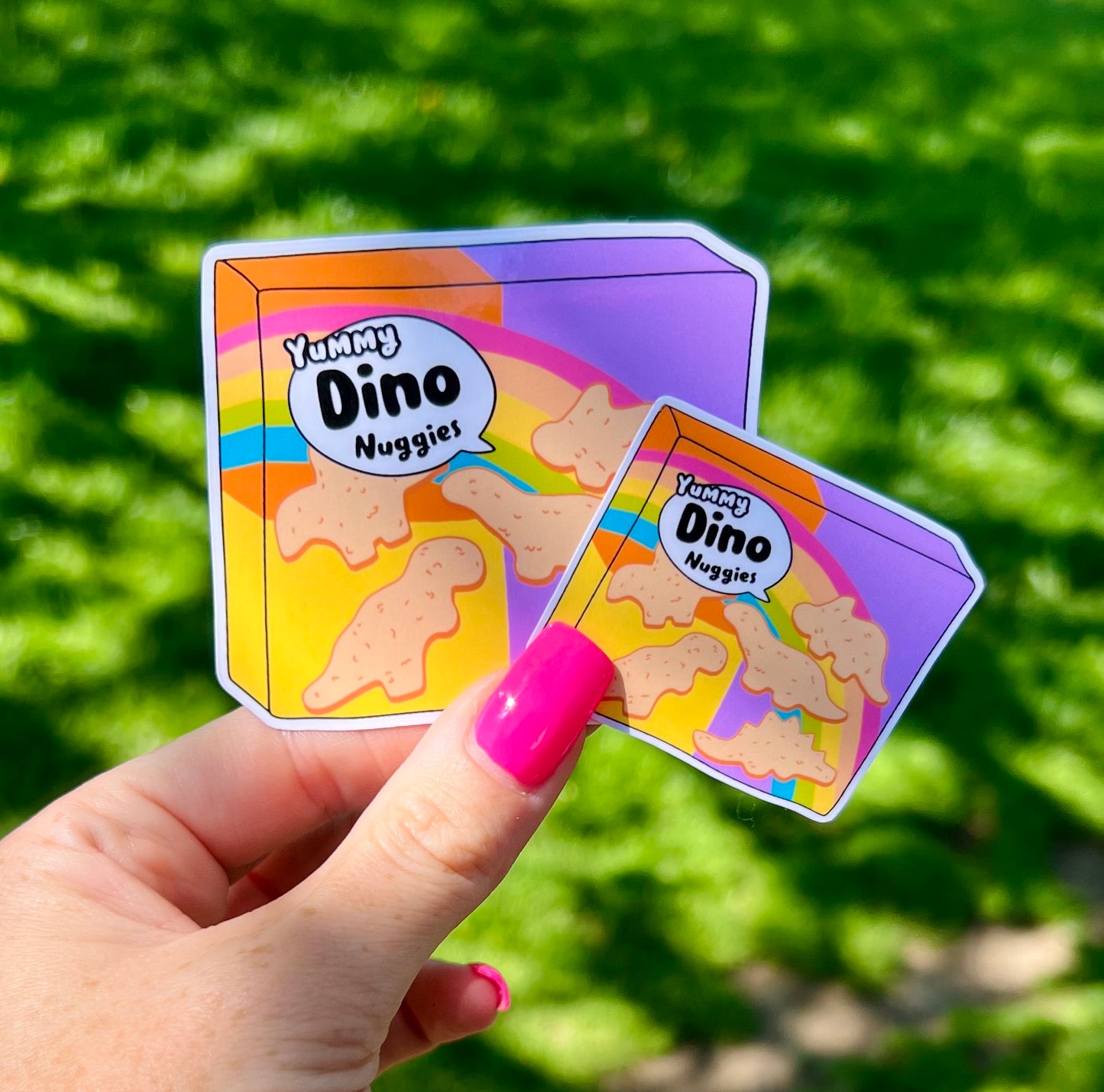 Dino Nuggets Vinyl Sticker