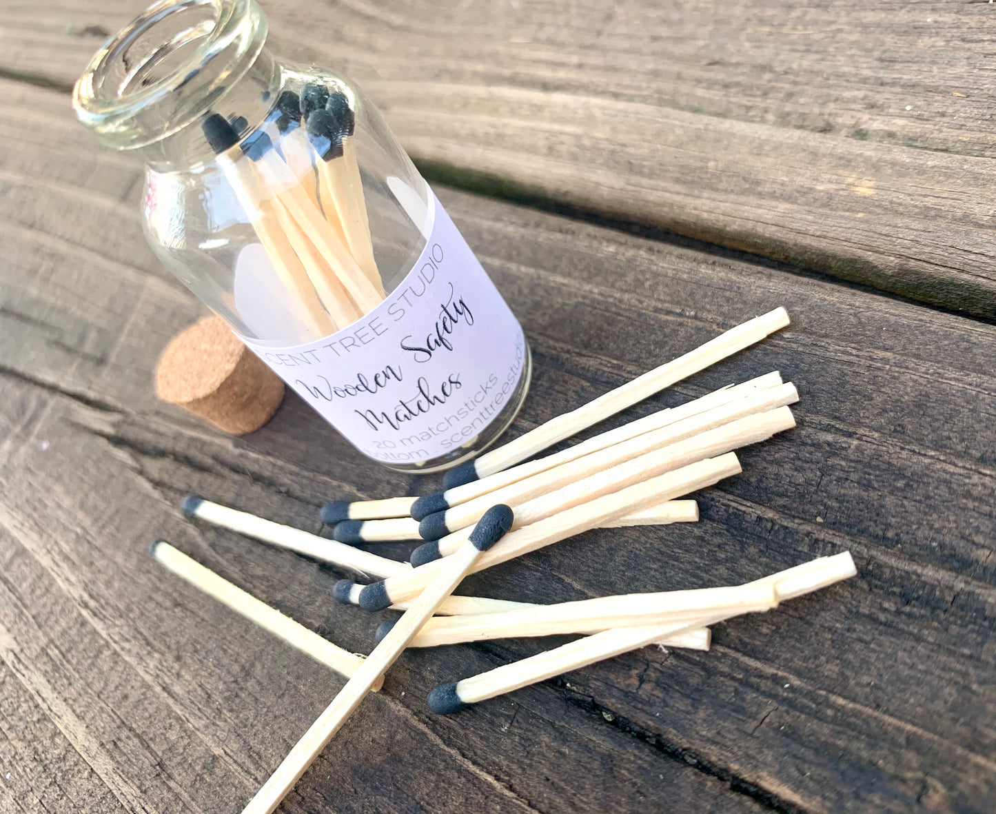 Wooden Safety Matches (20) - Scent Tree Studio