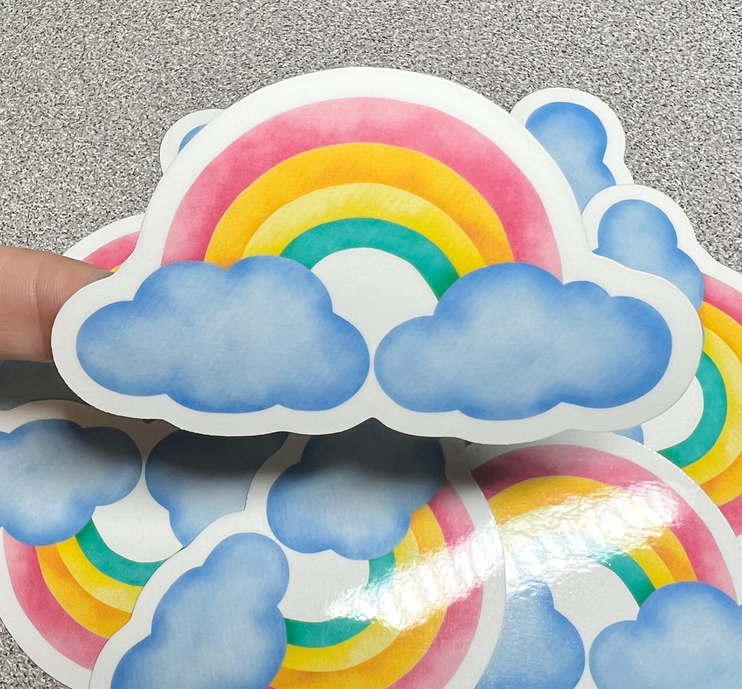 Rainbow Watercolor Vinyl Sticker