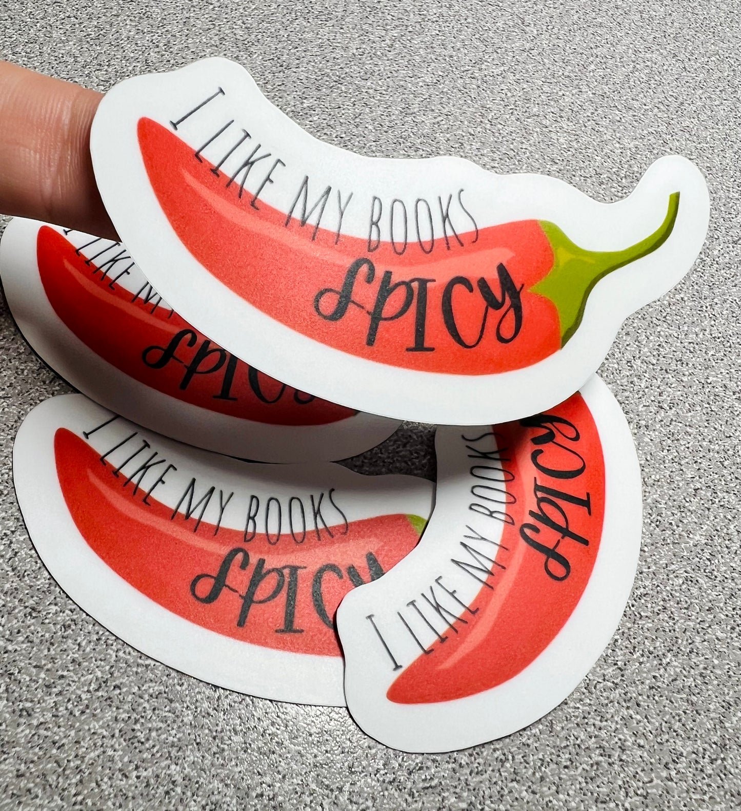 Spicy Book Lover Vinyl Sticker
