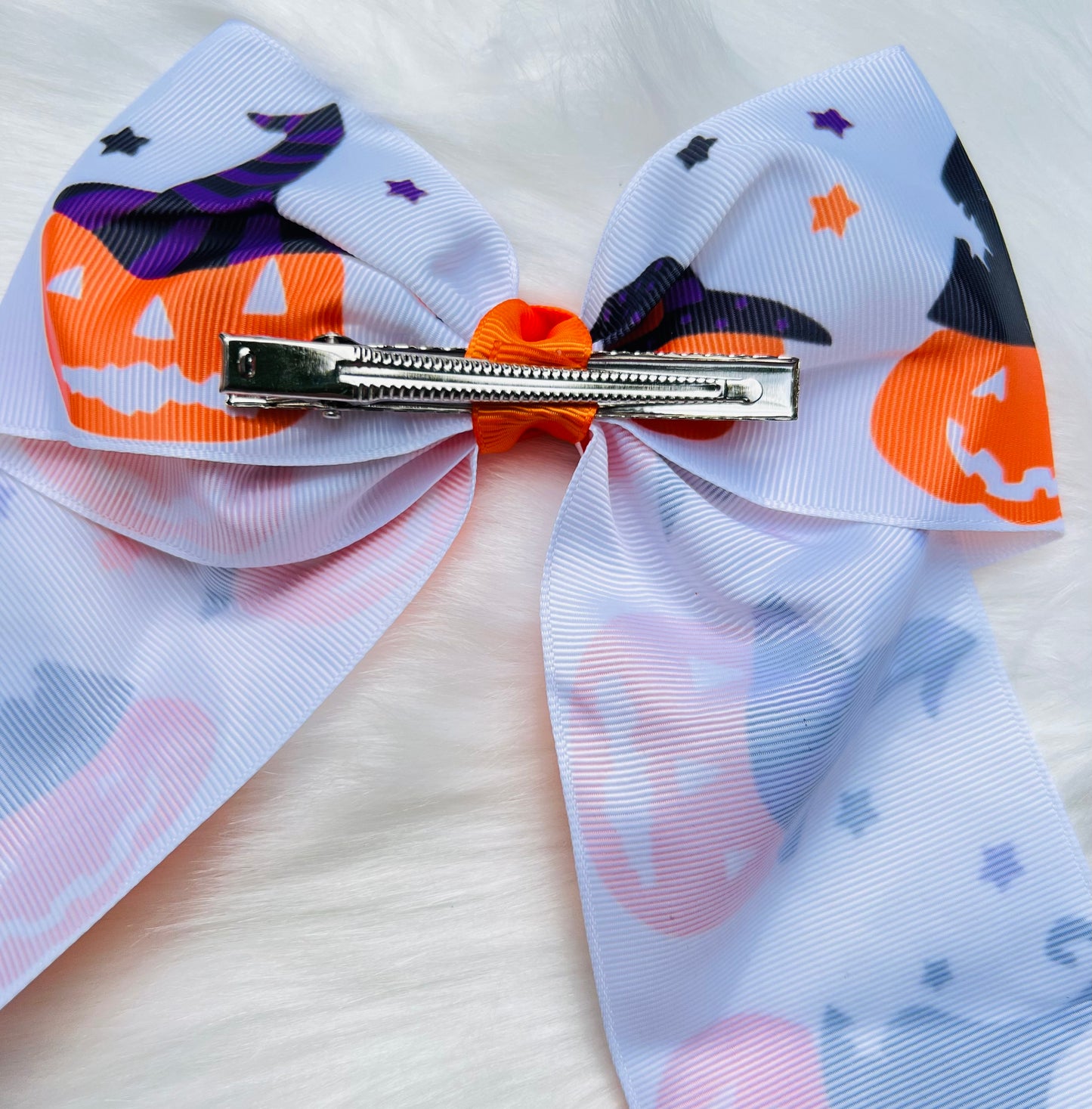 Pumpkin Cheer Bow