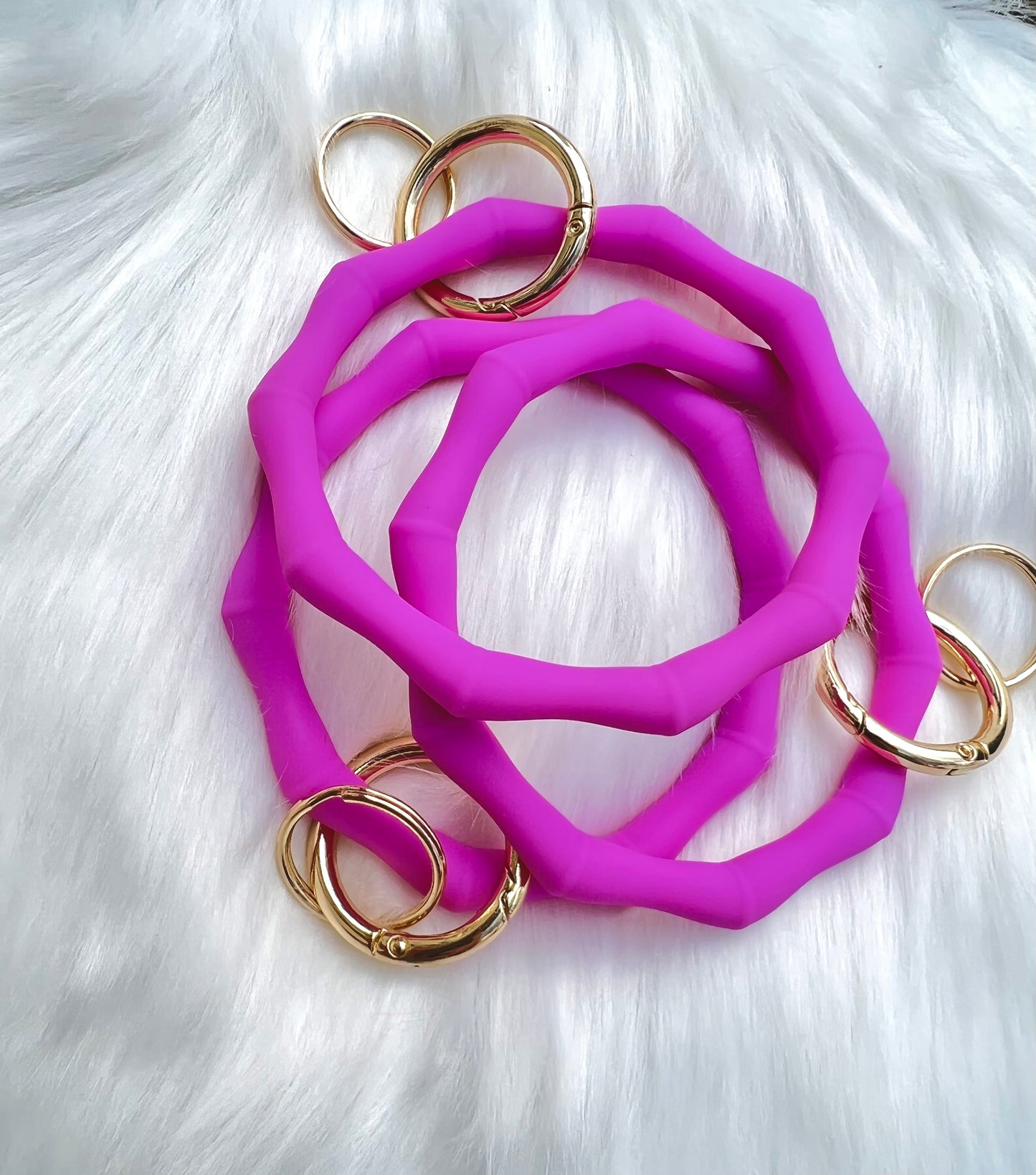 Silicone Keychain Bamboo Bangle - Scent Tree Studio