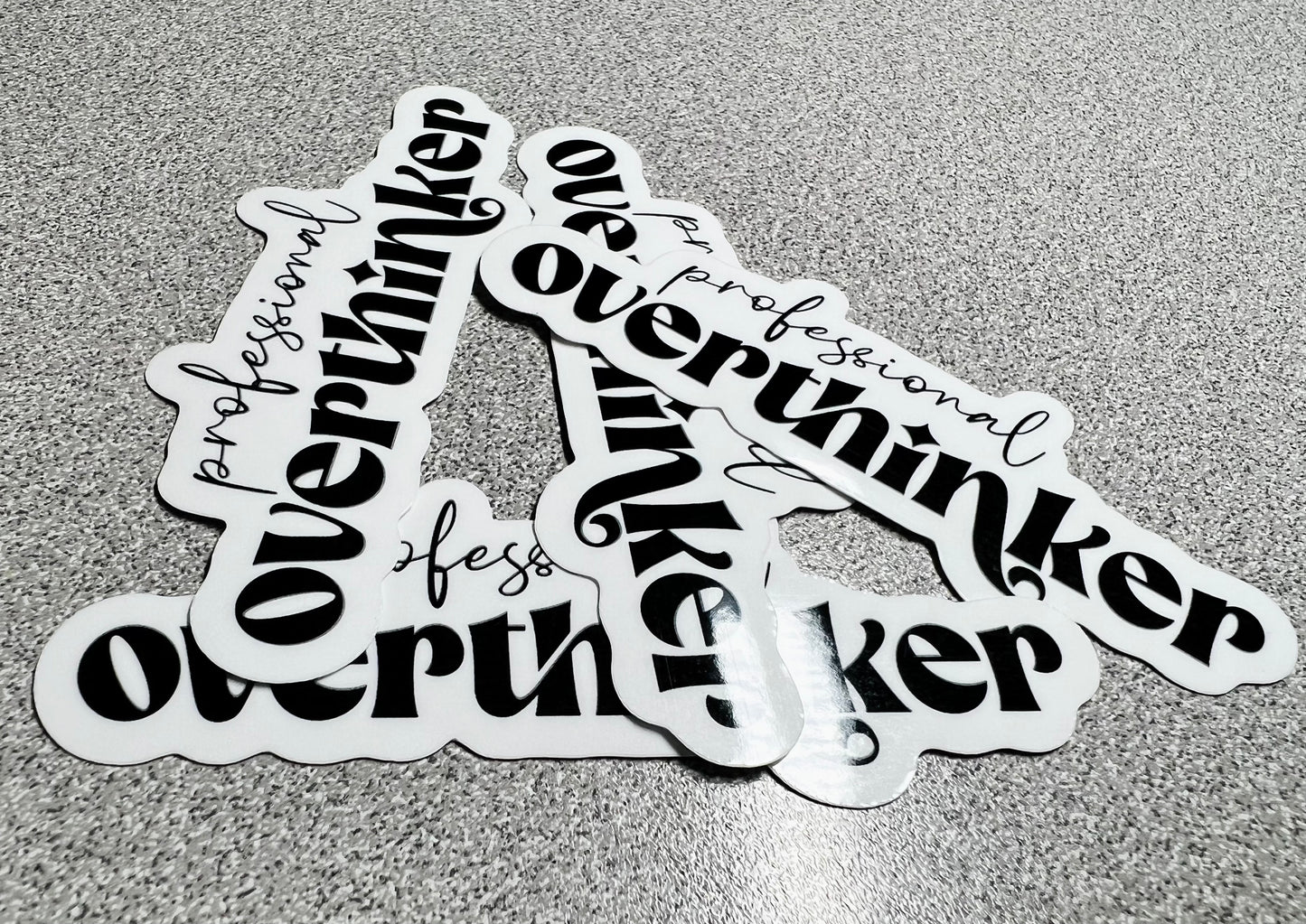 Professional Overthinker Vinyl Sticker