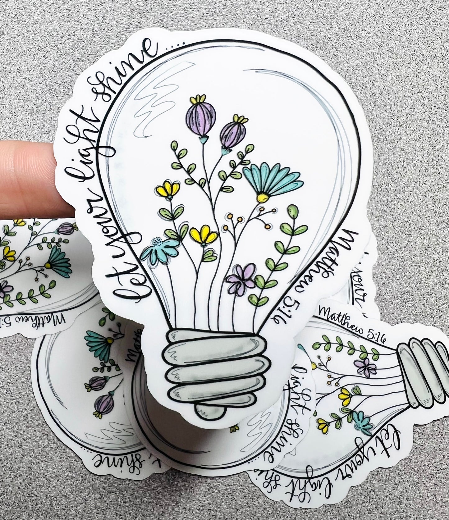 Let Your Light Shine Vinyl Sticker - Scent Tree Studio