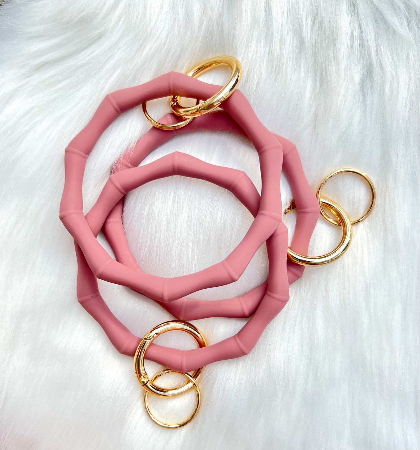 Silicone Keychain Bamboo Bangle - Scent Tree Studio