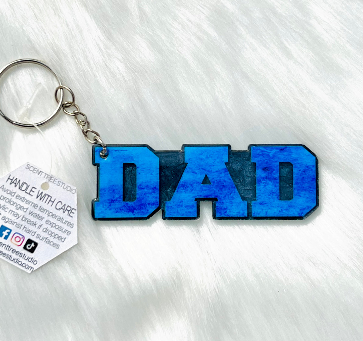 Dad Keychain - 3 Inch - Scent Tree Studio