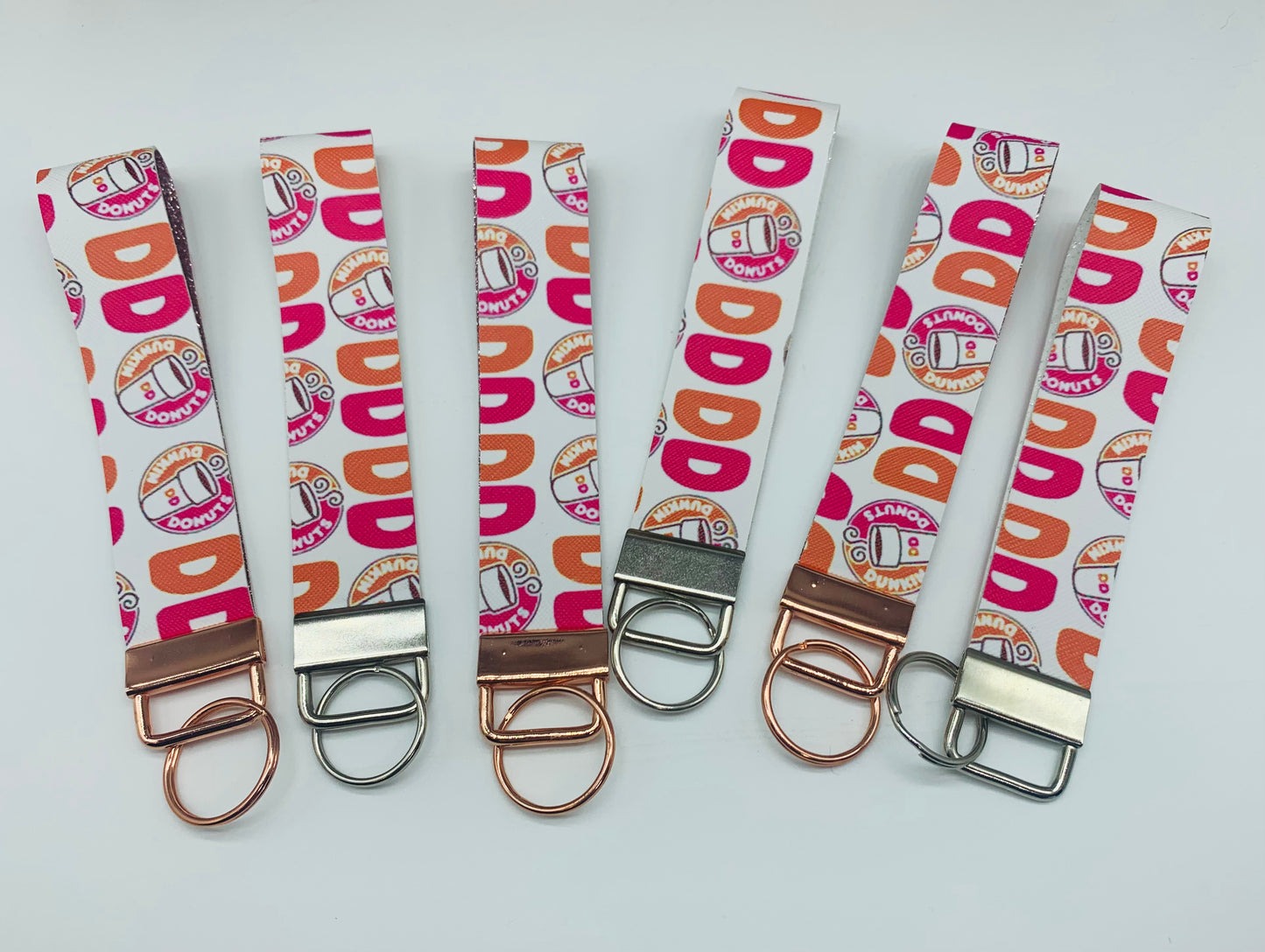 Dunkin' Donuts Faux Leather Key Fob Wristlet - Scent Tree Studio