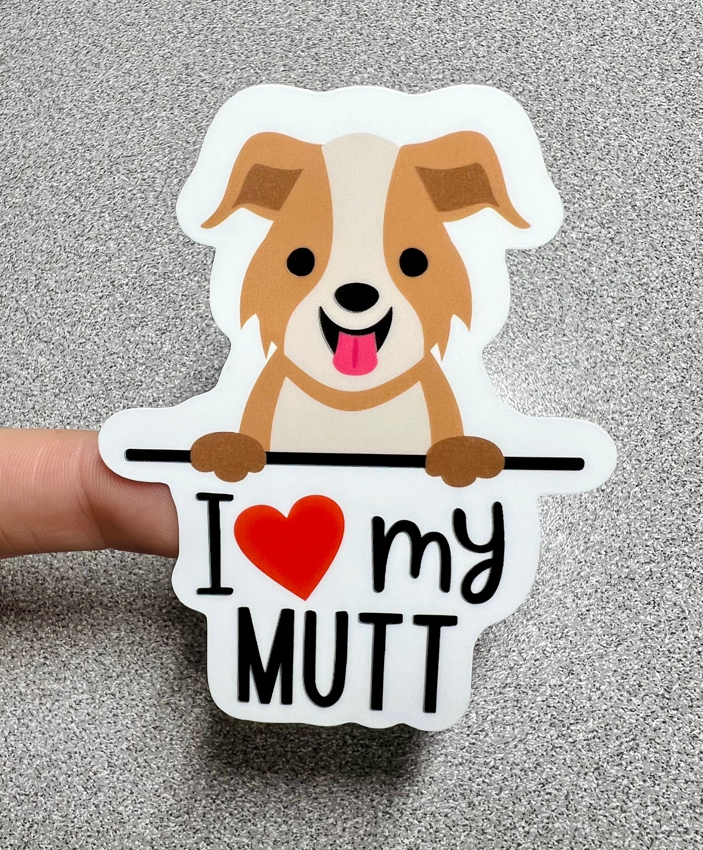 Mutt Love Vinyl Sticker