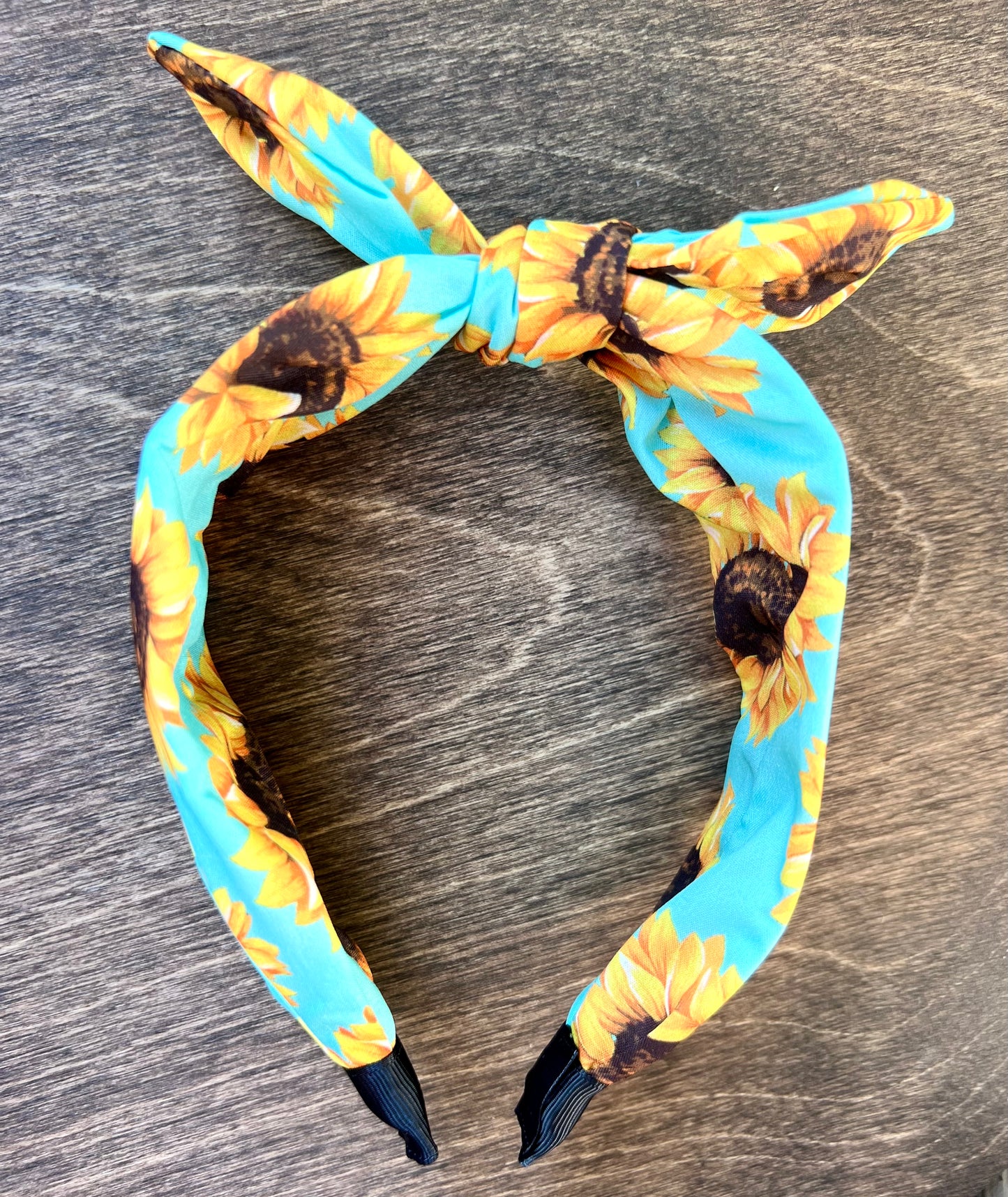 Sunflower Bow Headband