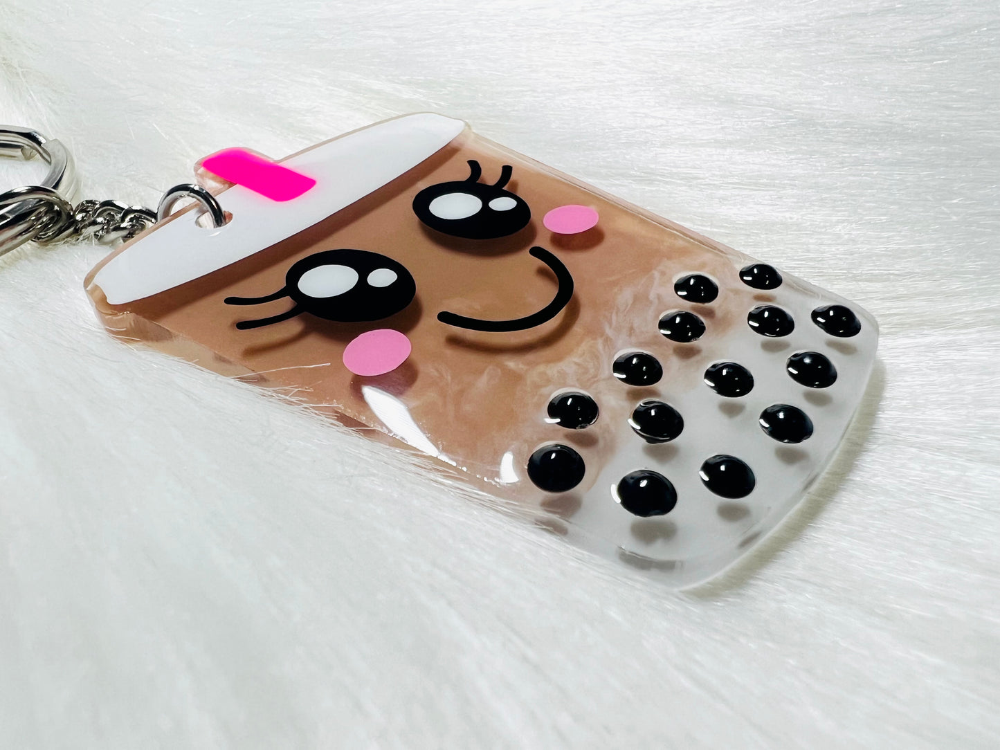 Boba Milk Tea Keychain - 2.5 Inch