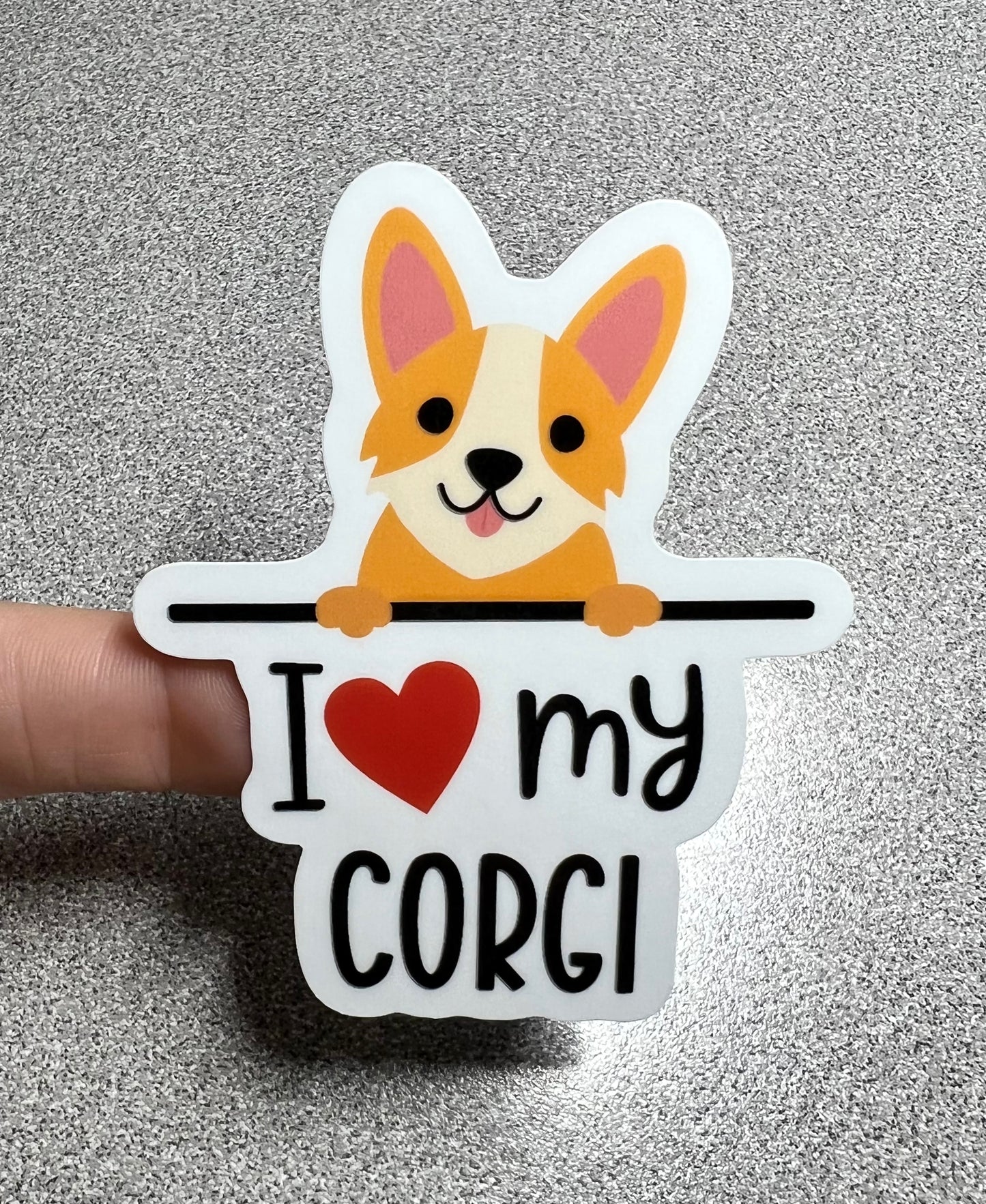Corgi Love Vinyl Sticker
