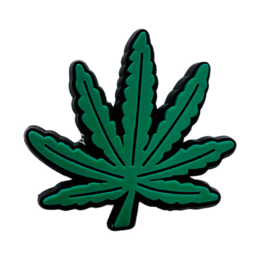 Green Leaf Pot Marijuana Shoe Charm