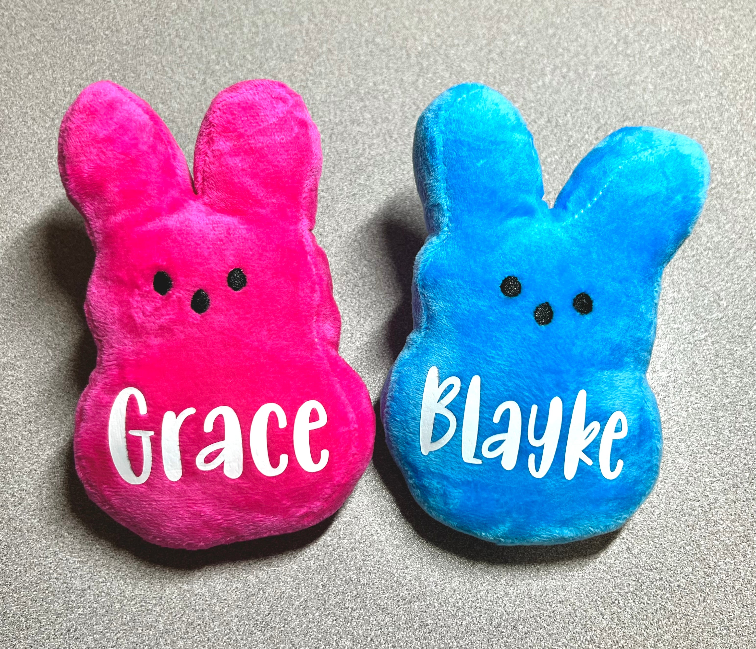 Peep Bunny Personalized Easter Dog Toy- Custom Squeaky Dog To