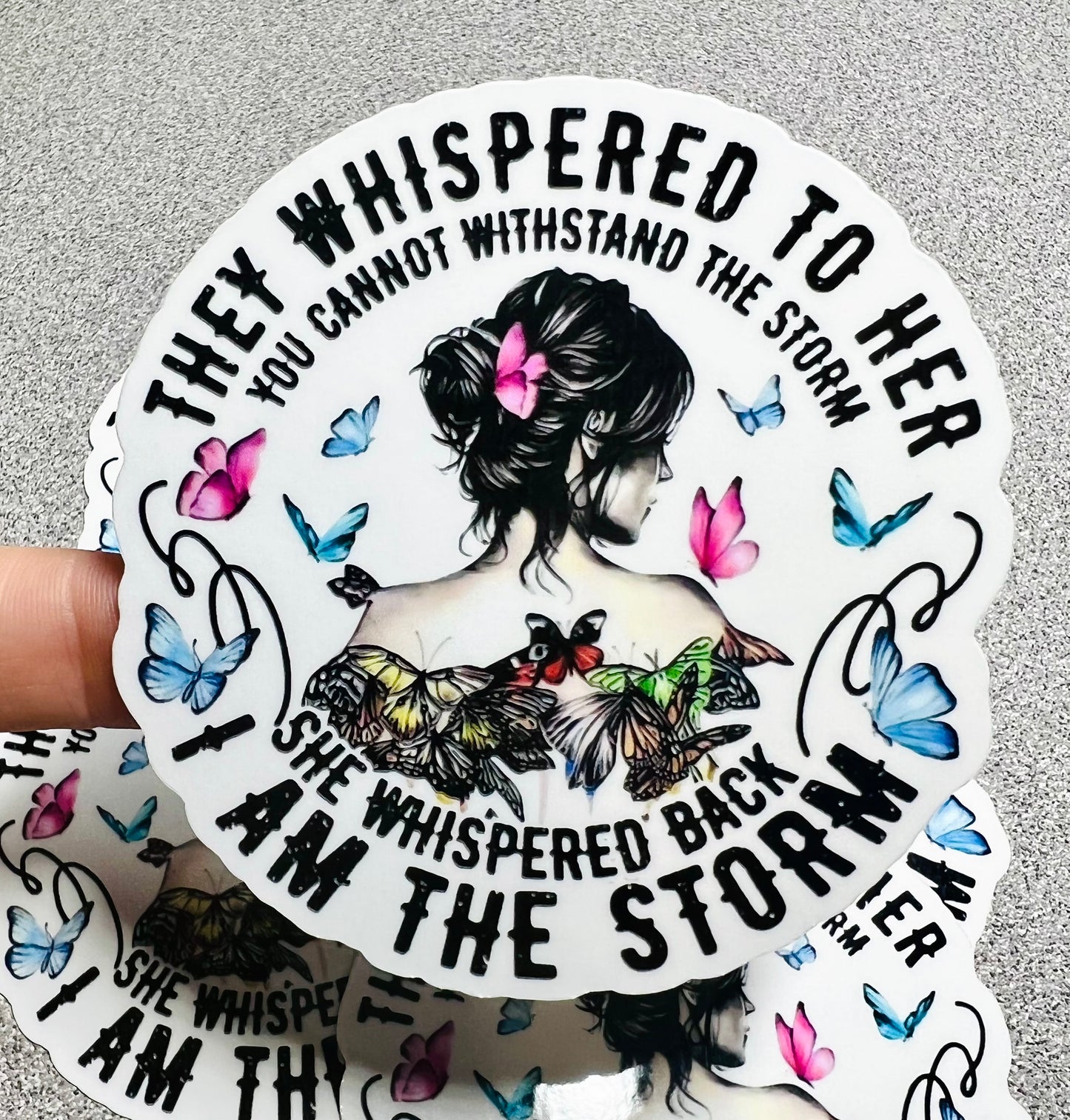 I am the Storm Vinyl Sticker Decal - Scent Tree Studio