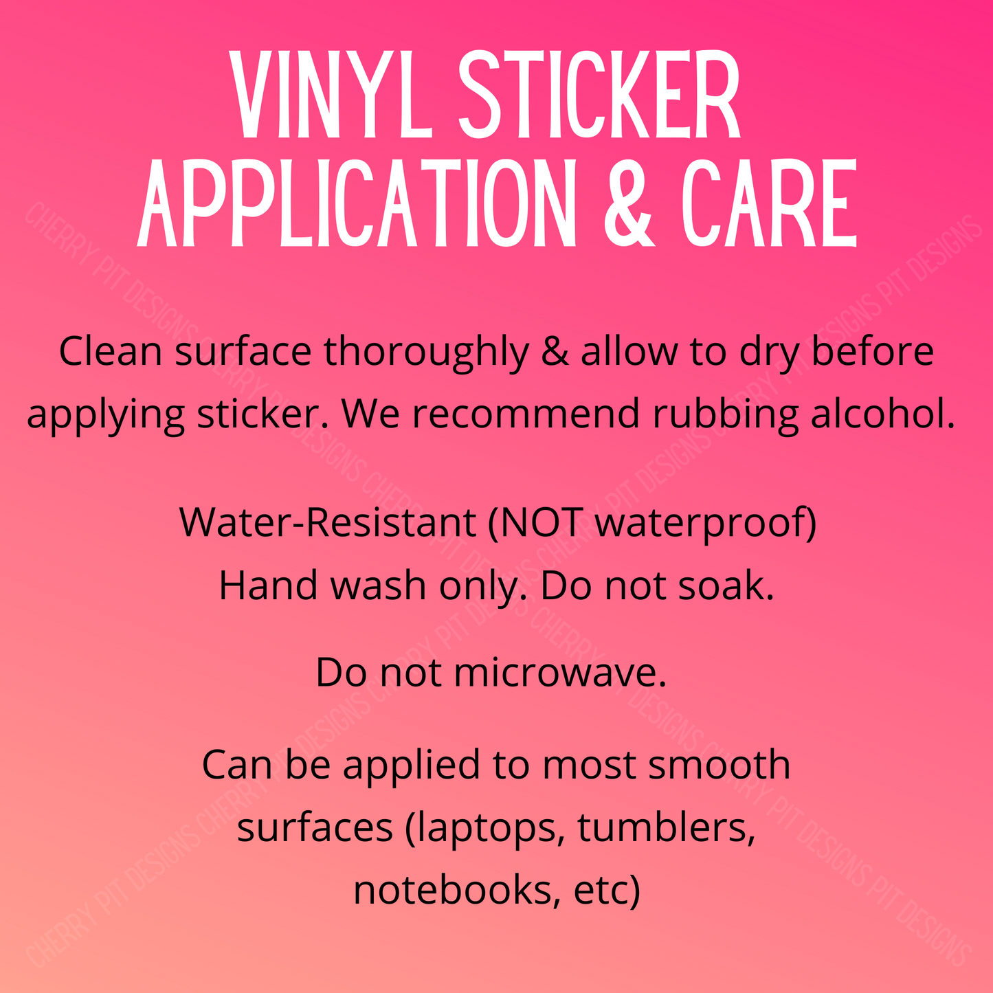 Stitch Frappe Matte Vinyl Sticker