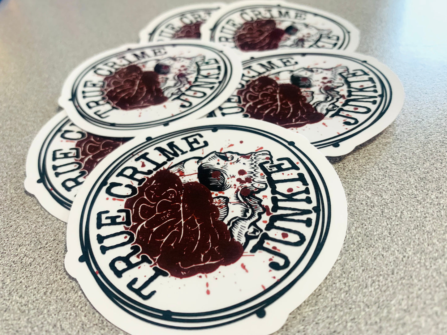 True Crime Junkie Vinyl Sticker Decal - Scent Tree Studio