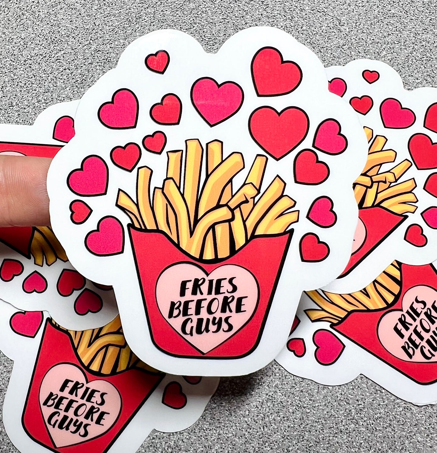 Fries Before Guys Vinyl Sticker - Scent Tree Studio