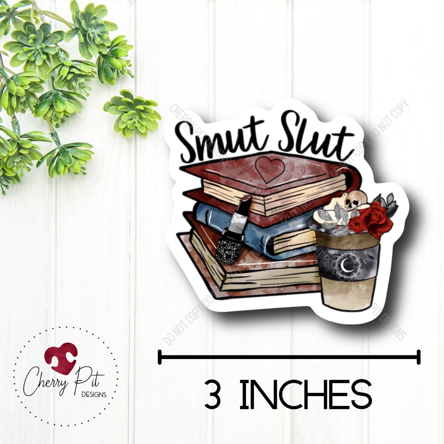 Smut Slut Books Vinyl Sticker