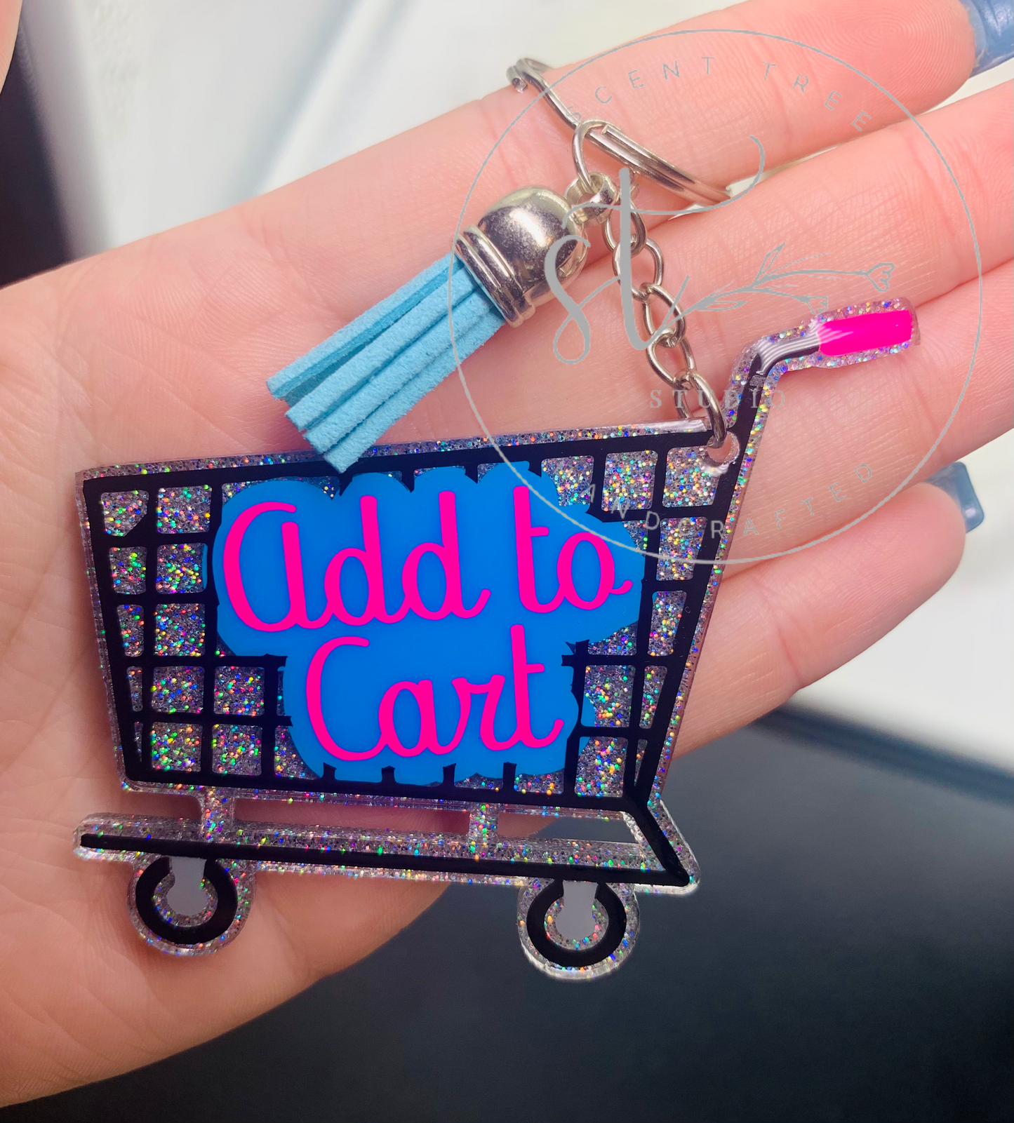 'Add to Cart' Keychain - 3 Inch - Scent Tree Studio