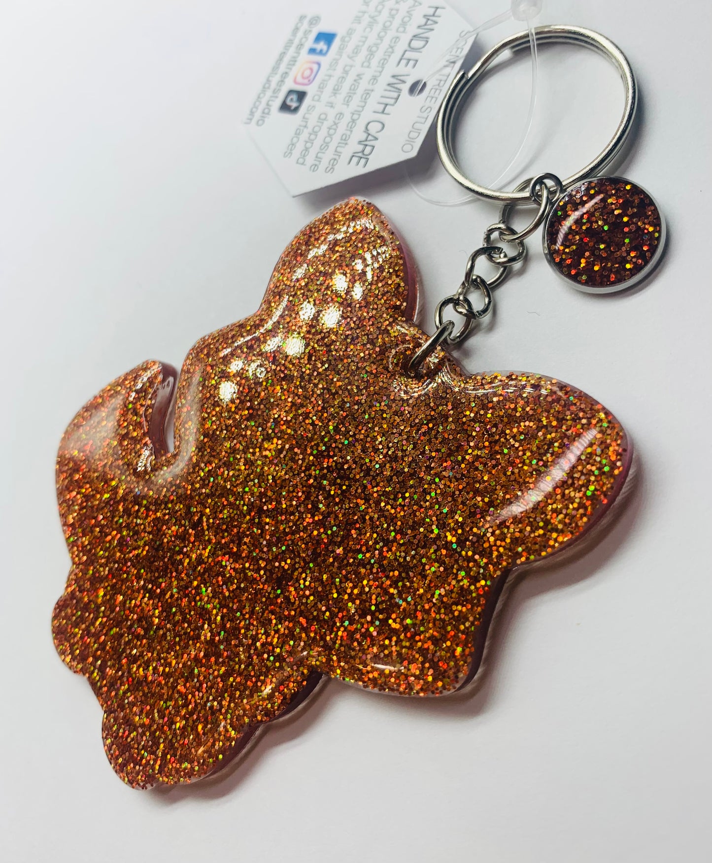 Amber Fox Keychain - 3 Inch - Scent Tree Studio