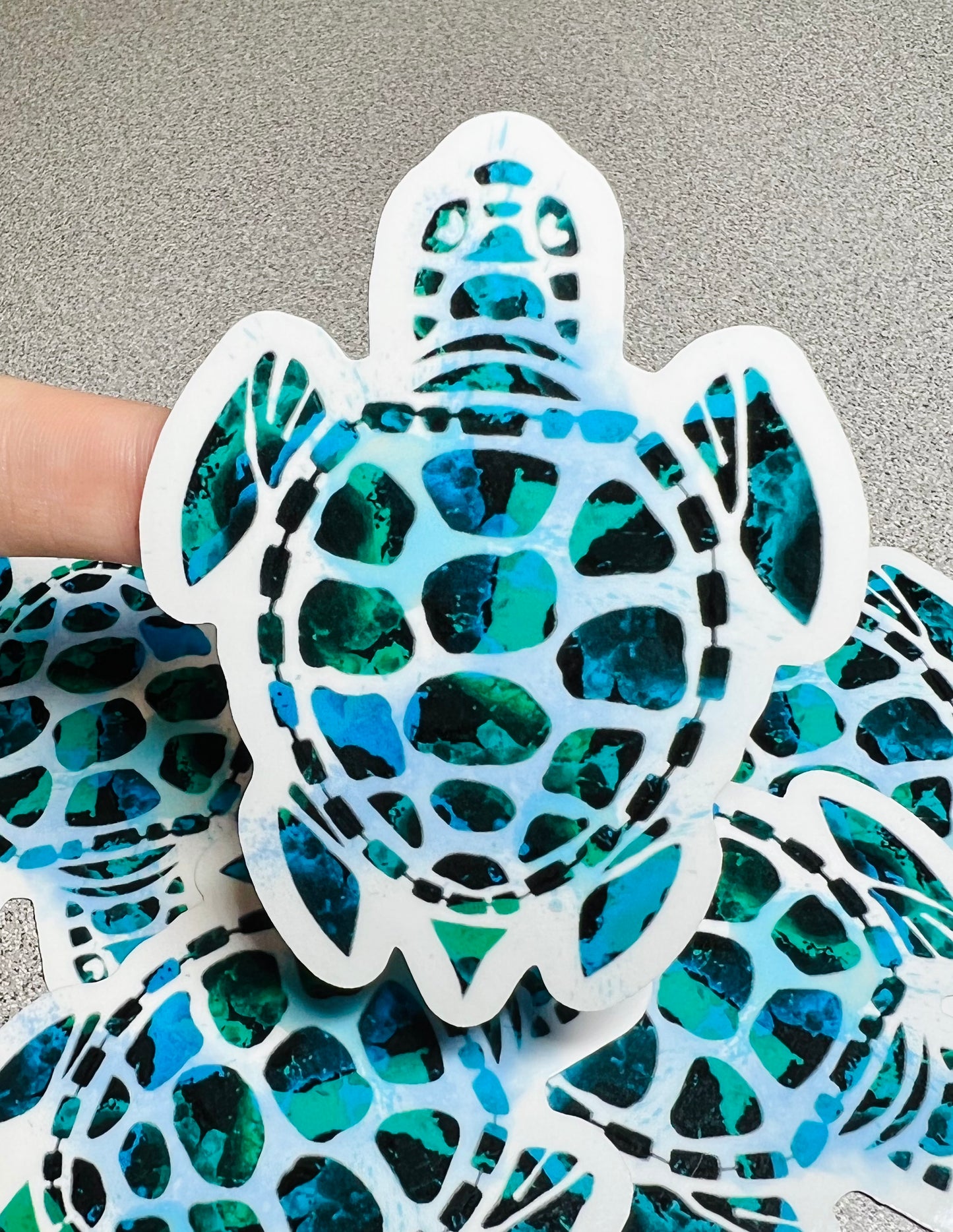 Watercolor Turtle Vinyl Sticker
