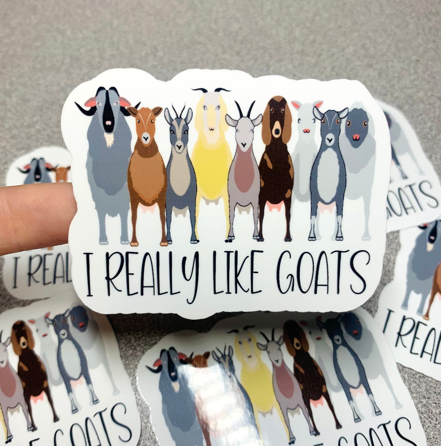 I Really Like Goats Vinyl Sticker - Scent Tree Studio