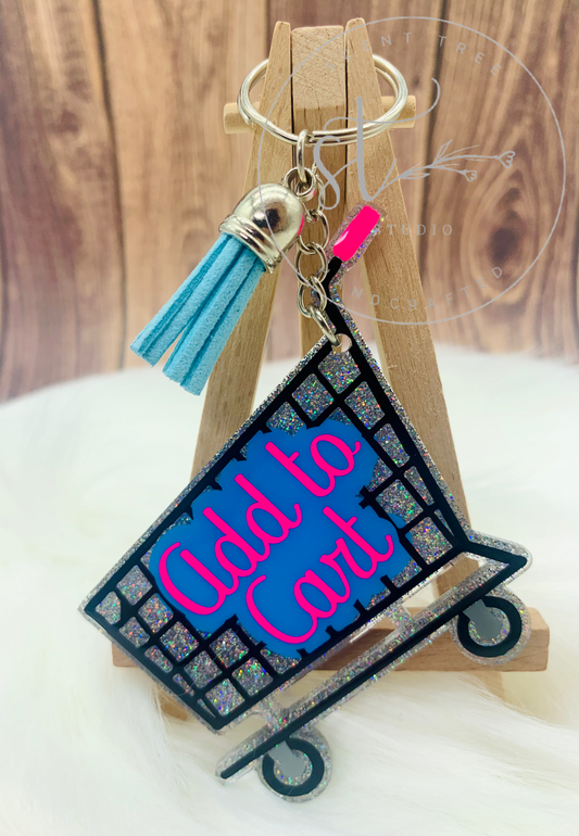 'Add to Cart' Keychain - 3 Inch - Scent Tree Studio
