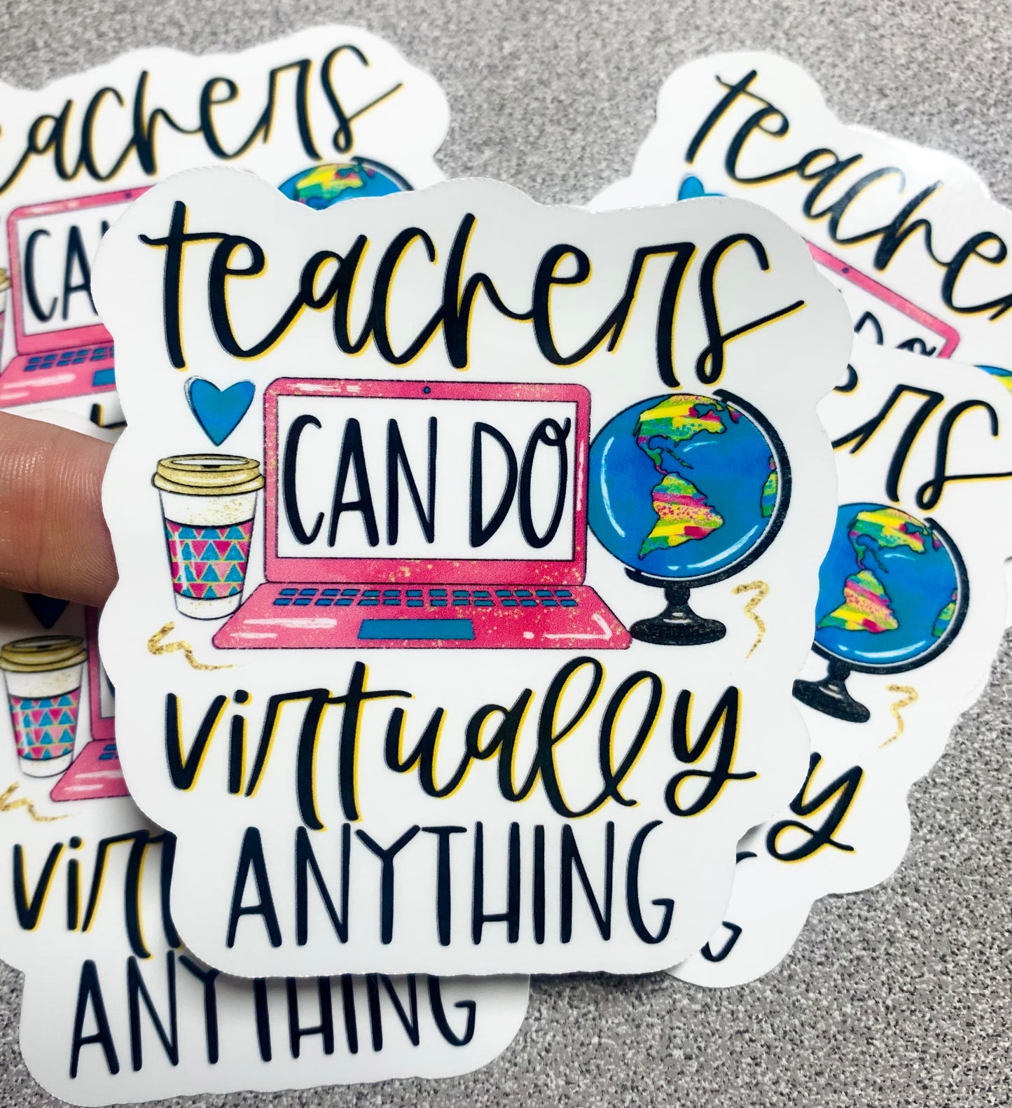 Teachers Can Do Virtually Anything Vinyl Sticker Decal - Scent Tree Studio