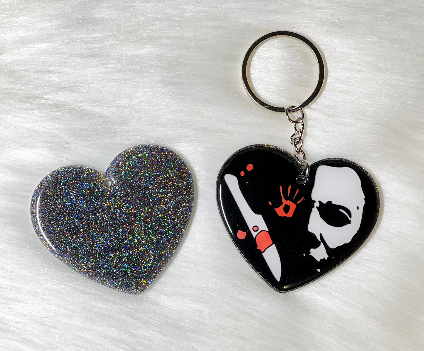 Horror Heart Keychains