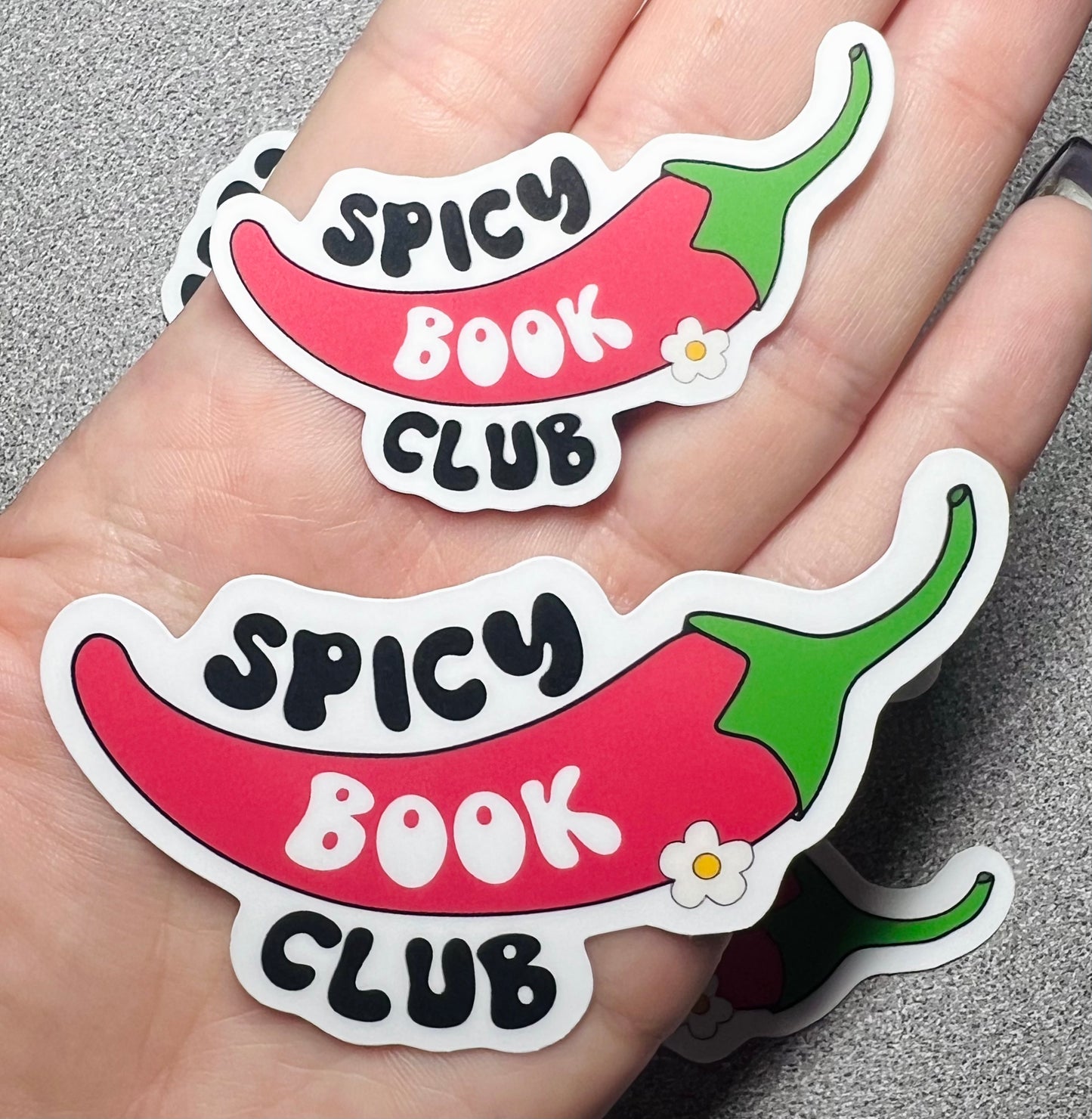 Spicy Book Club Vinyl Sticker
