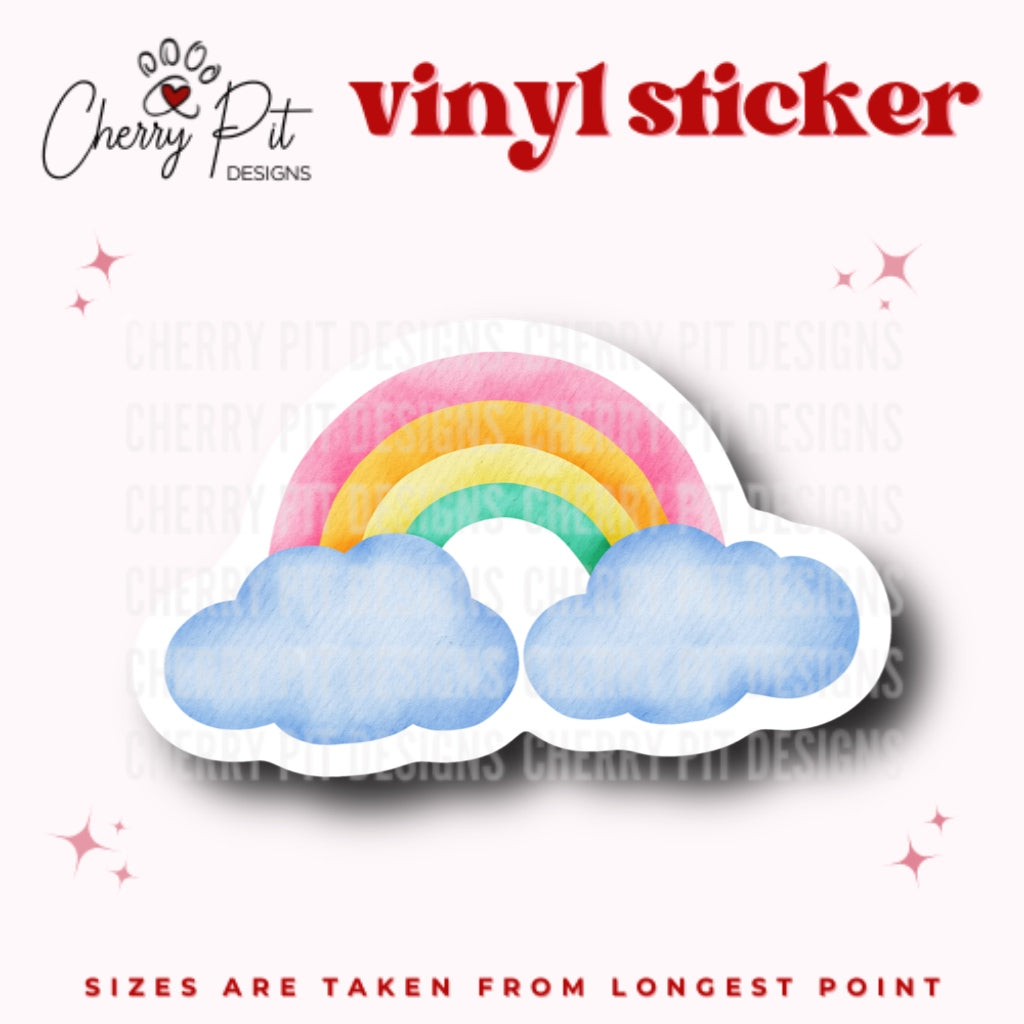 Rainbow Watercolor Vinyl Sticker
