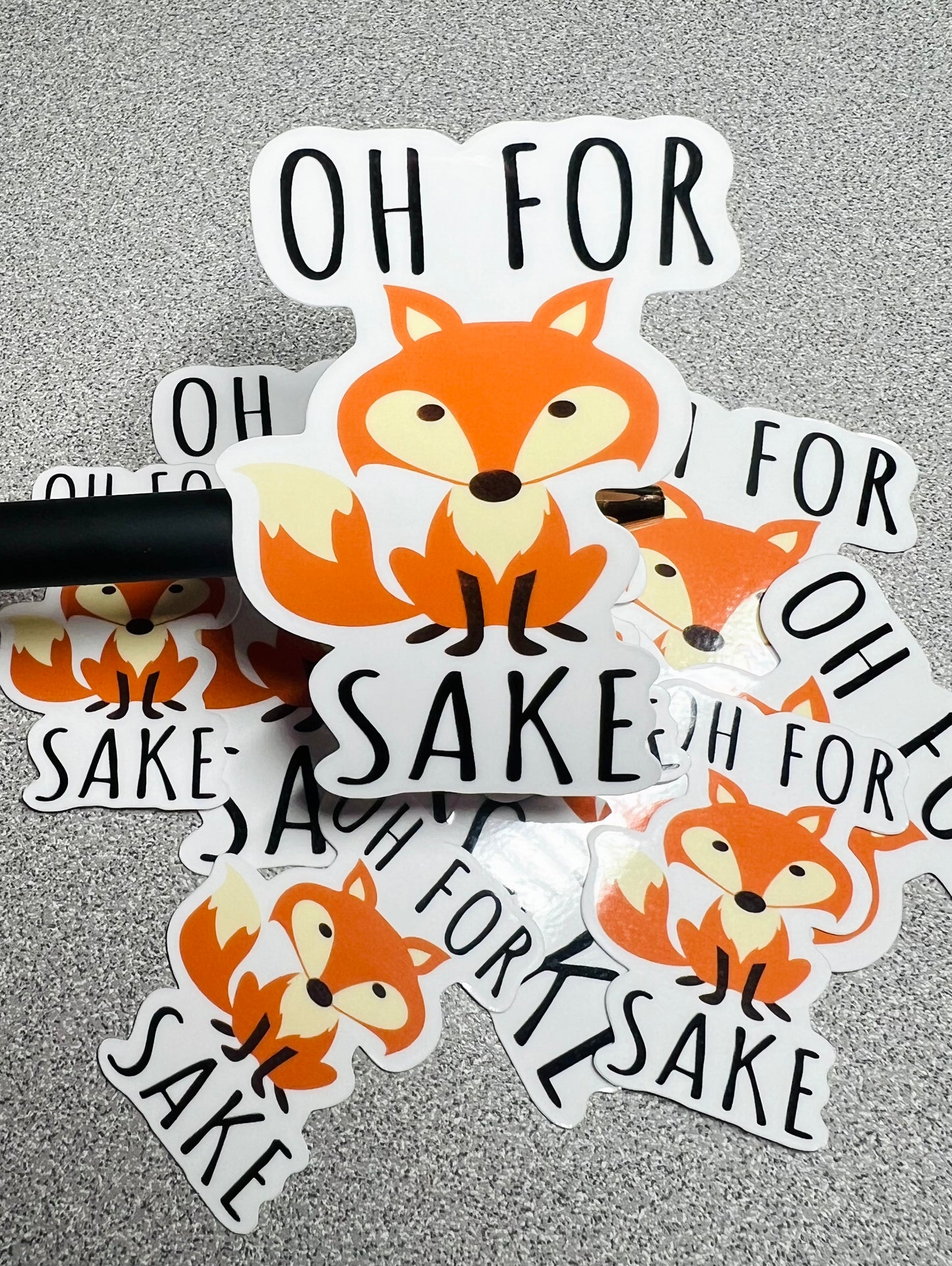 Funny For Fox Sake Vinyl Sticker