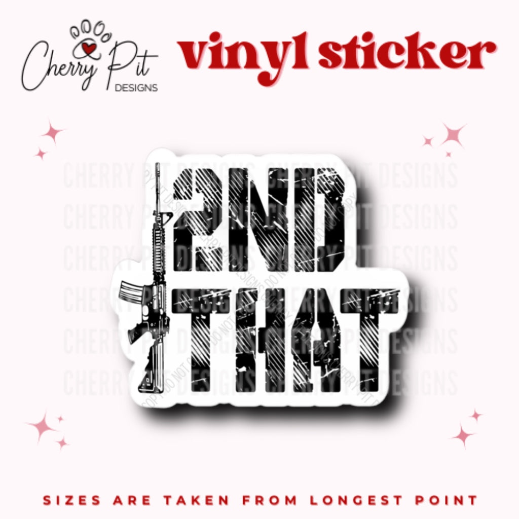 2A Second Amendment Vinyl Sticker - Cherry Pit Designs