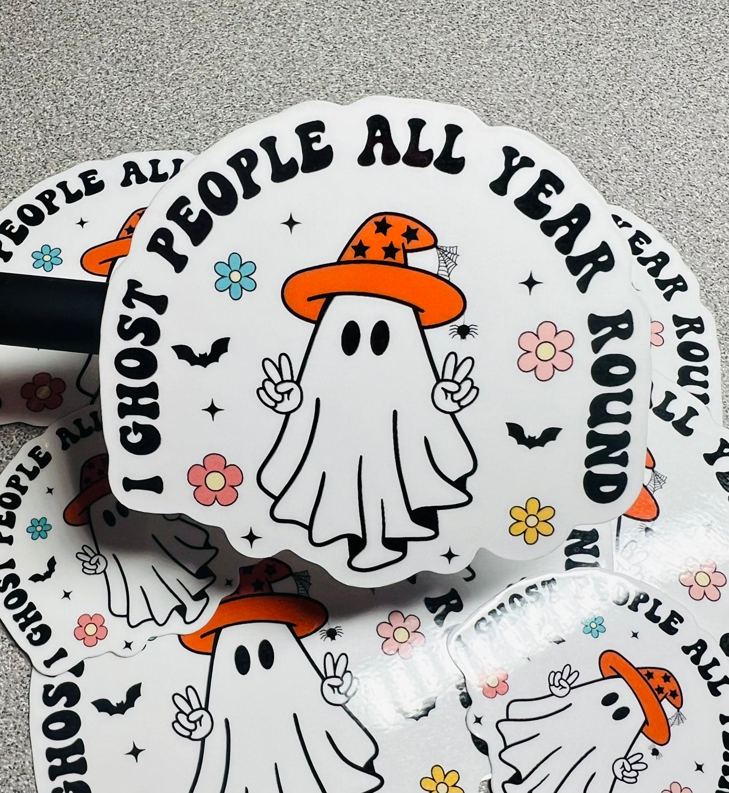 Ghost People All Year Sticker