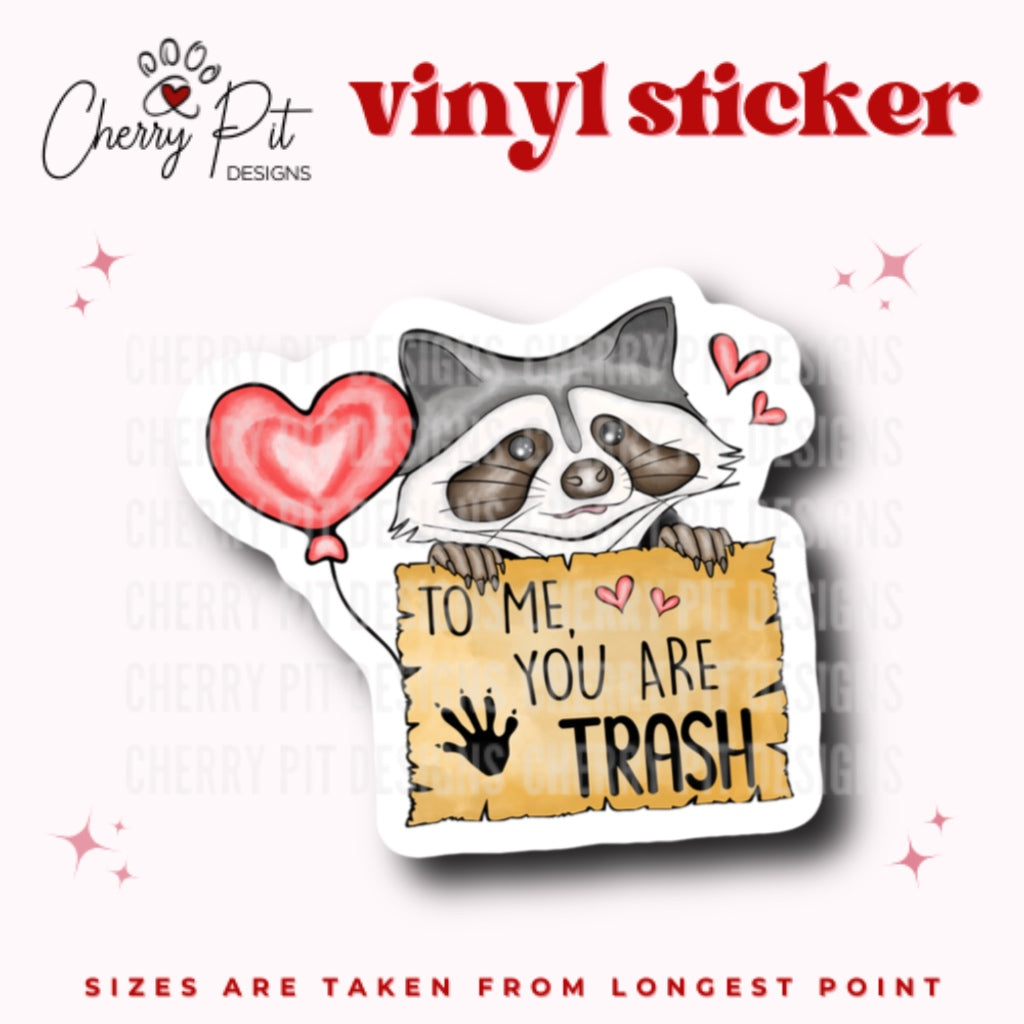 Trash Panda Raccoon Vinyl Sticker