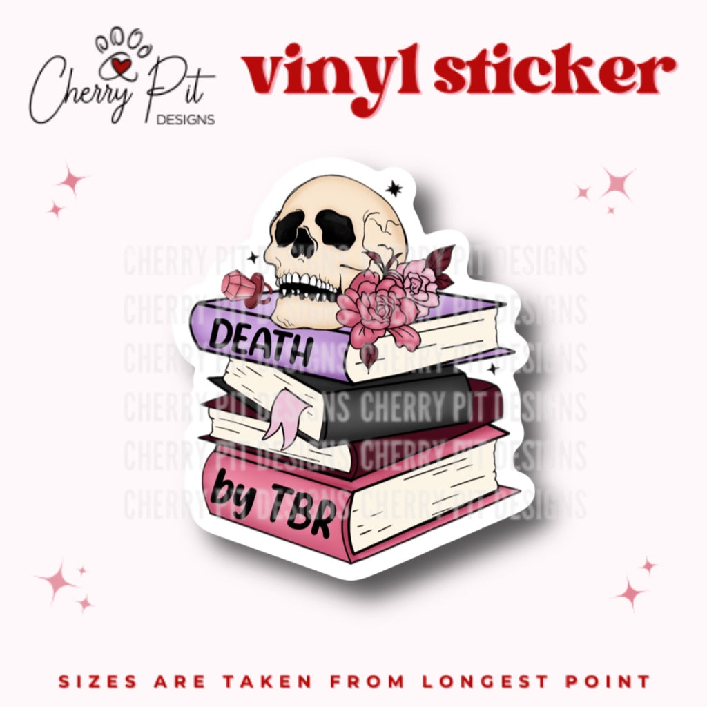 Death by TBR Vinyl Sticker