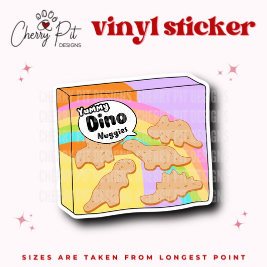 Dino Nuggets Vinyl Sticker