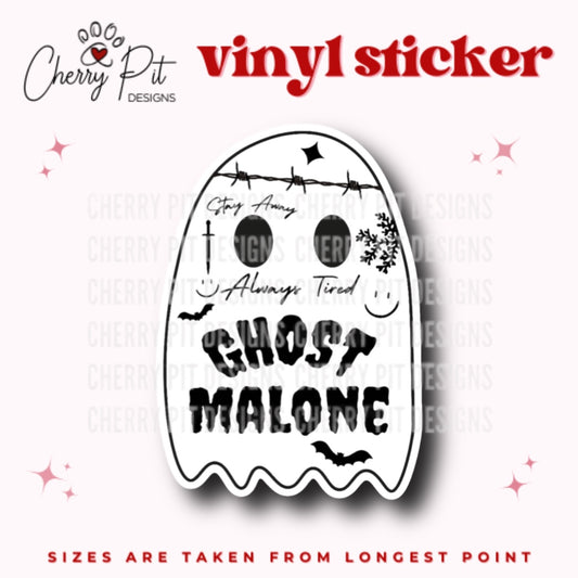 Ghost Malone Vinyl Sticker
