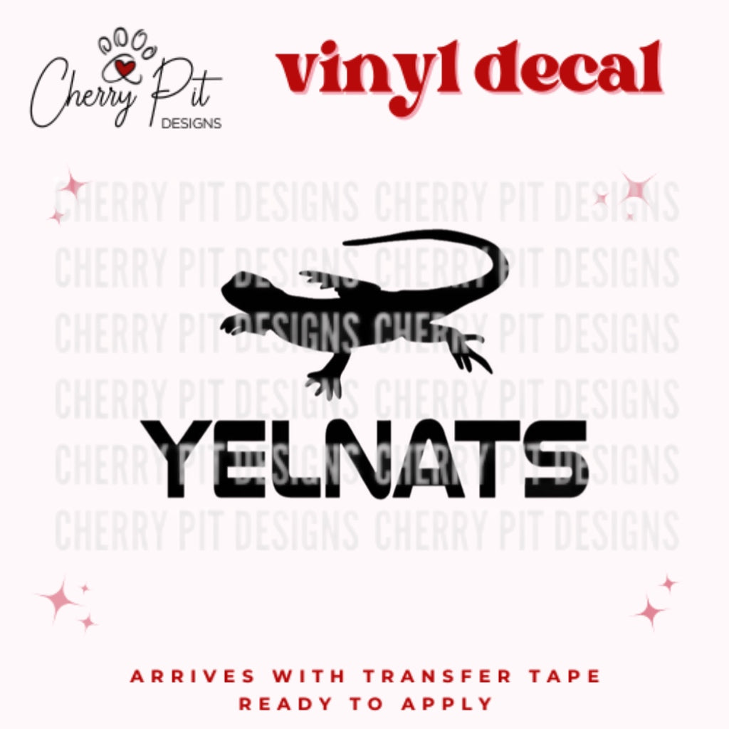 Yelnats Vinyl Decal