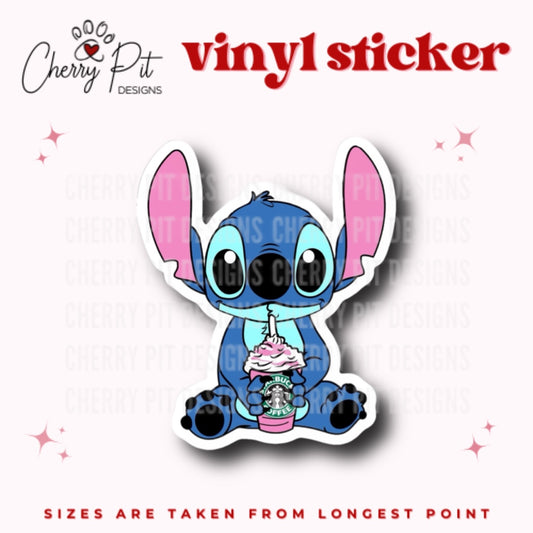 Stitch Frappe Matte Vinyl Sticker