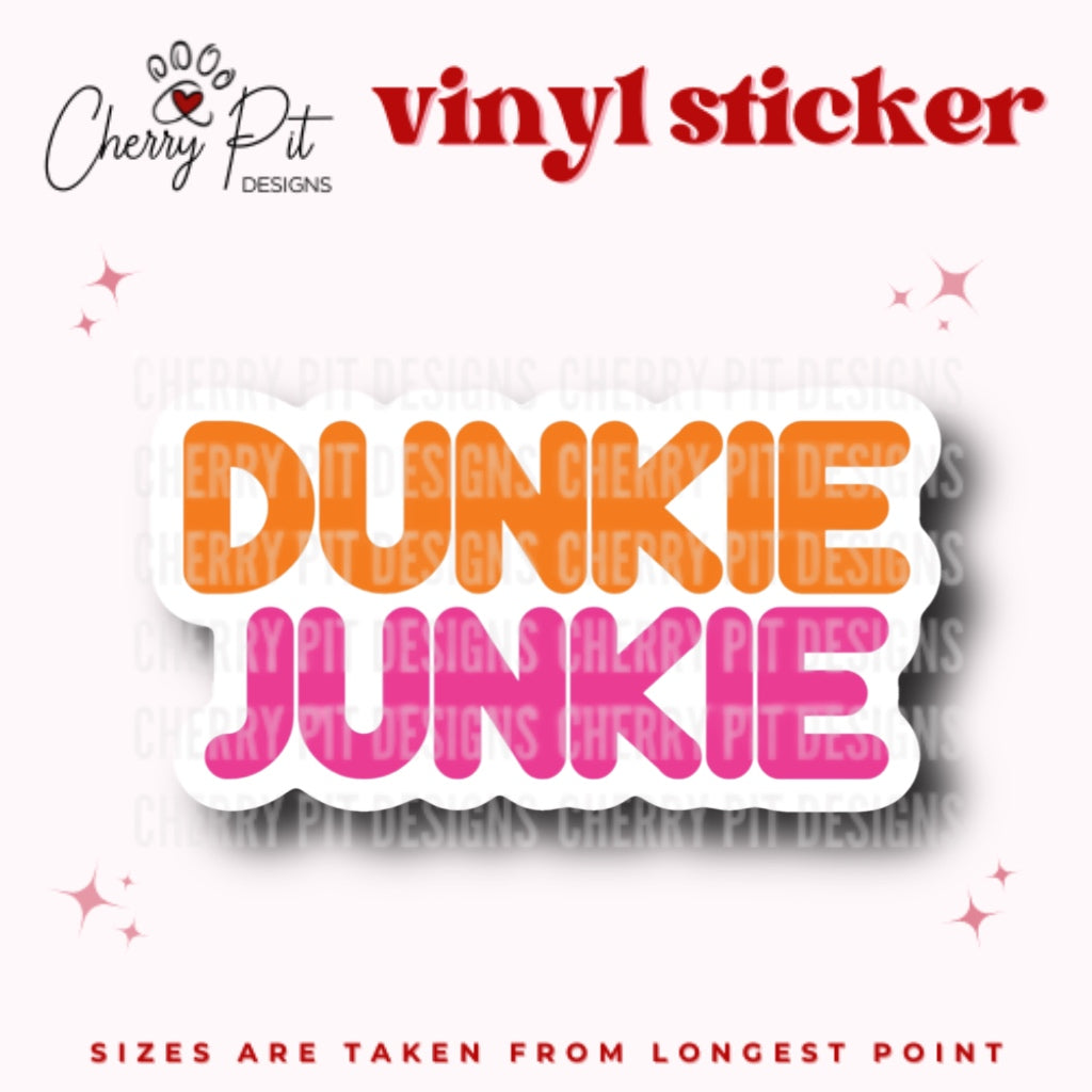 Dunkie Junkie Vinyl Sticker