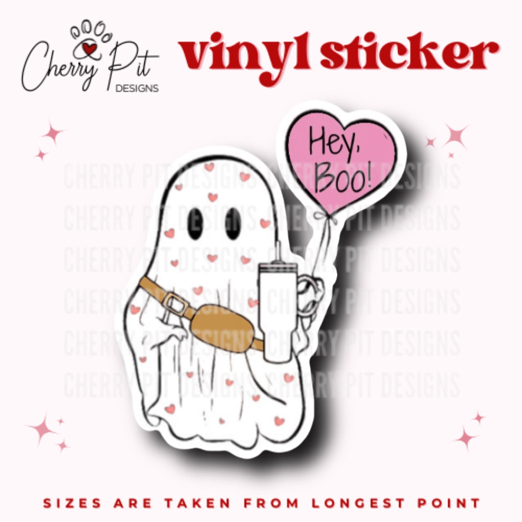 Valentine Ghost Stanley Vinyl Sticker