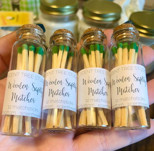 Wooden Safety Matches (12) - Scent Tree Studio