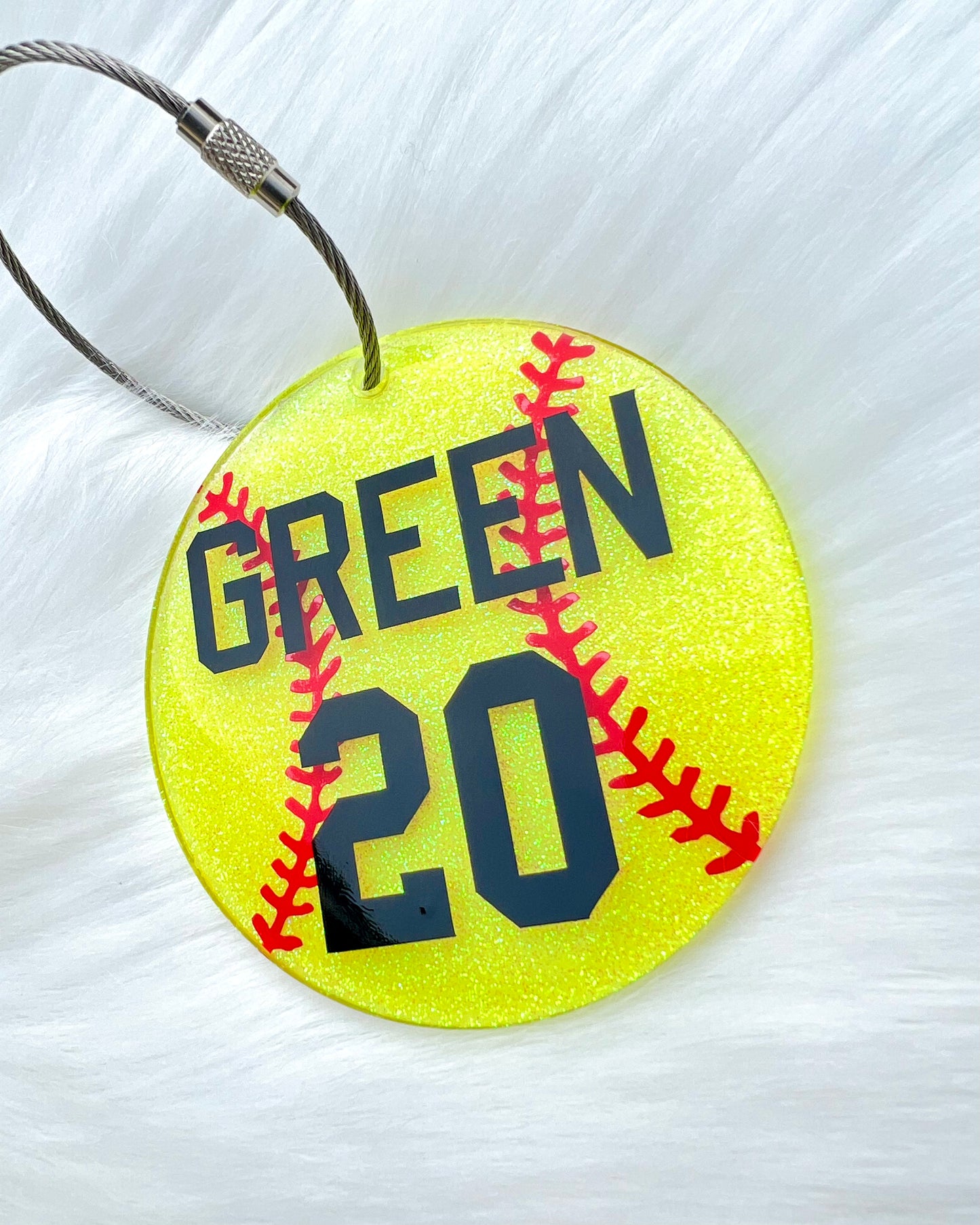 Softball/Baseball Bag Tag