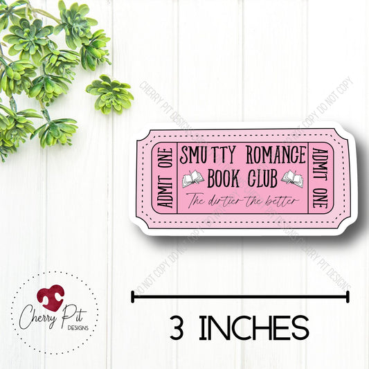 Smutty Book Club Vinyl Sticker