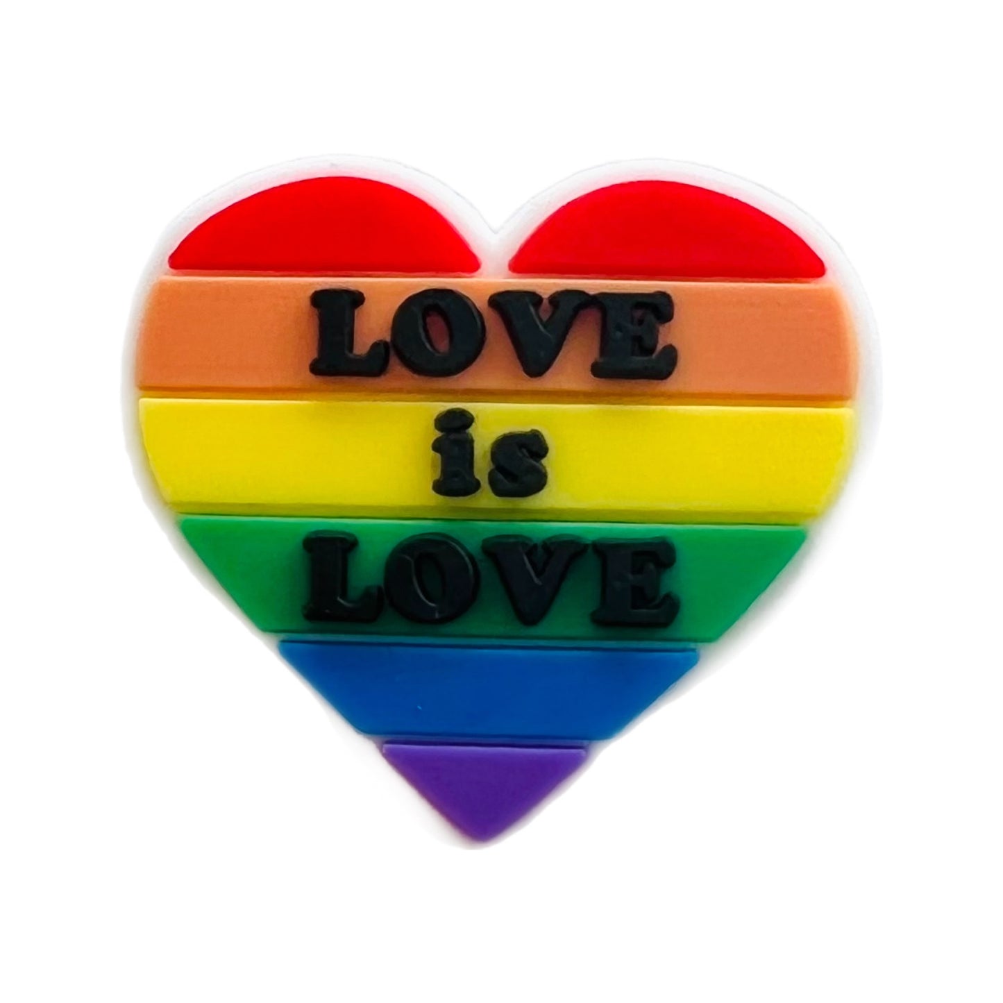 Pride Love is Love Shoe Charm