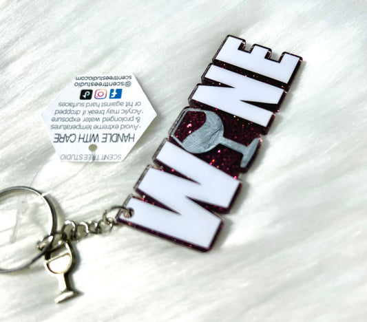 Wine Keychain - 3 Inch - Scent Tree Studio